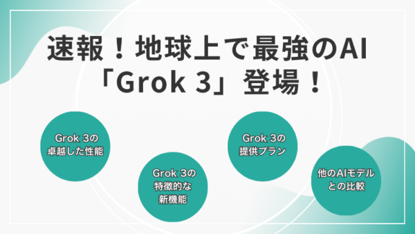 速報！地球上で最強のAI「Grok3」登場！